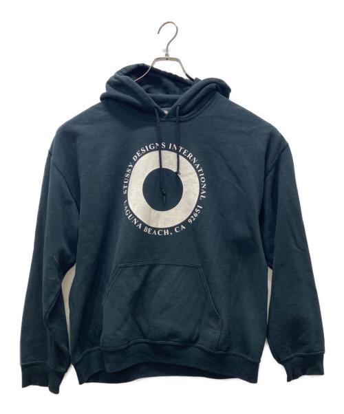 stussy（ステューシー）stussy (ステューシー) サークルプリントパーカー ブラック サイズ:Sの古着・服飾アイテム