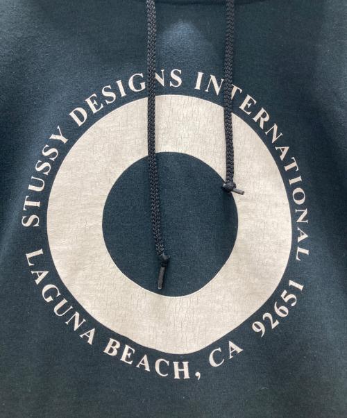 stussy（ステューシー）stussy (ステューシー) サークルプリントパーカー ブラック サイズ:Sの古着・服飾アイテム