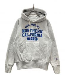 Champion REVERSE WEAVE（チャンピオン リバース ウィーブ）の古着「プルオーバーパーカー」｜グレー