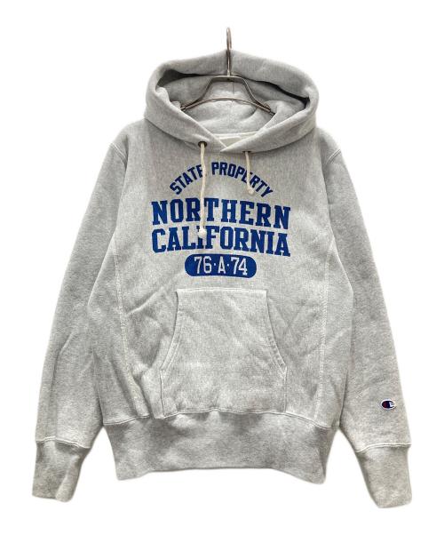 Champion REVERSE WEAVE（チャンピオン リバース ウィーブ）Champion REVERSE WEAVE (チャンピオン リバース ウィーブ) プルオーバーパーカー グレー サイズ:Sの古着・服飾アイテム
