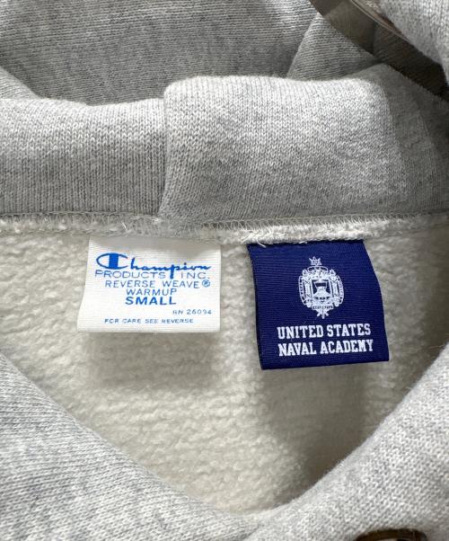 Champion REVERSE WEAVE（チャンピオン リバース ウィーブ）Champion REVERSE WEAVE (チャンピオン リバース ウィーブ) USNAプルオーバーパーカ- グレー サイズ:Sの古着・服飾アイテム