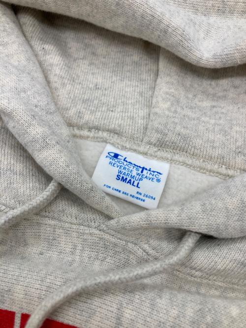 Champion REVERSE WEAVE（チャンピオン リバース ウィーブ）Champion REVERSE WEAVE (チャンピオン リバース ウィーブ) プルオーバーパーカー アイボリー サイズ:SMALLの古着・服飾アイテム