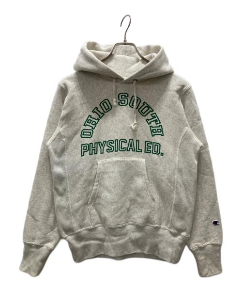 Champion REVERSE WEAVE（チャンピオン リバース ウィーブ）Champion REVERSE WEAVE (チャンピオン リバース ウィーブ) プルオーバーパーカー アイボリー サイズ:Sの古着・服飾アイテム