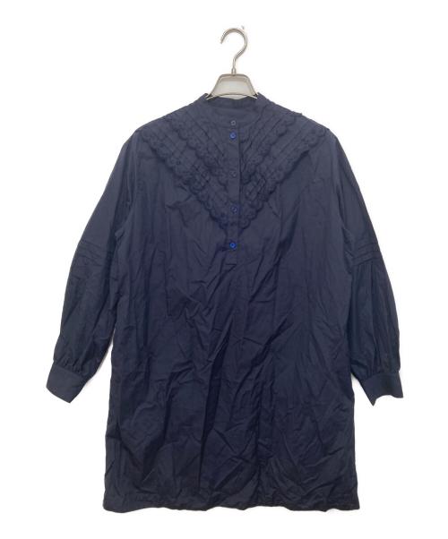 maison kitsune（メゾンキツネ）maison kitsune (メゾンキツネ) レースチュニックワンピース　NW01610WC5030 ネイビー サイズ:36の古着・服飾アイテム