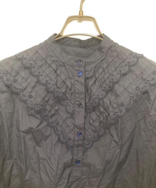 maison kitsune（メゾンキツネ）maison kitsune (メゾンキツネ) レースチュニックワンピース　NW01610WC5030 ネイビー サイズ:36の古着・服飾アイテム
