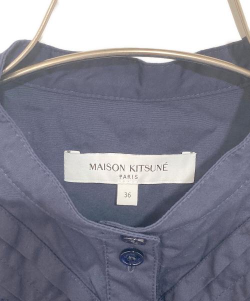 maison kitsune（メゾンキツネ）maison kitsune (メゾンキツネ) レースチュニックワンピース　NW01610WC5030 ネイビー サイズ:36の古着・服飾アイテム