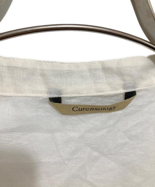 Curensology（カレンソロジー）Curensology (カレンソロジー) オーガンジービジューブラウス　CL406104ER-04 アイボリー サイズ:FREEの古着・服飾アイテム