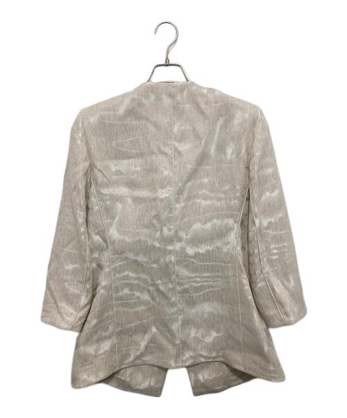 GIORGIO ARMANI（ジョルジョアルマーニ）GIORGIO ARMANI (ジョルジョアルマーニ) Moire Linen Jacket モアレリネン ジャケット　GW002453 TE20134 ベージュ サイズ:48の古着・服飾アイテム