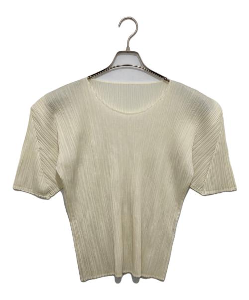 PLEATS PLEASE（プリーツプリーズ）PLEATS PLEASE (プリーツプリーズ) S/S プリーツカットソー アイボリー サイズ:freeの古着・服飾アイテム