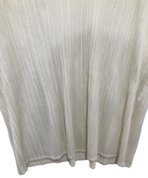 PLEATS PLEASE（プリーツプリーズ）PLEATS PLEASE (プリーツプリーズ) S/S プリーツカットソー アイボリー サイズ:freeの古着・服飾アイテム