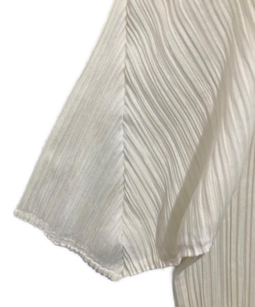 PLEATS PLEASE（プリーツプリーズ）PLEATS PLEASE (プリーツプリーズ) S/S プリーツカットソー アイボリー サイズ:freeの古着・服飾アイテム