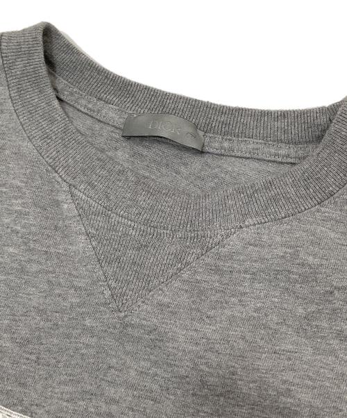 DIOR HOMME（ディオール オム）DIOR HOMME (ディオール オム) ロゴエンブロイダリー 半袖Tシャツ　243J685B0554 グレー サイズ:Sの古着・服飾アイテム