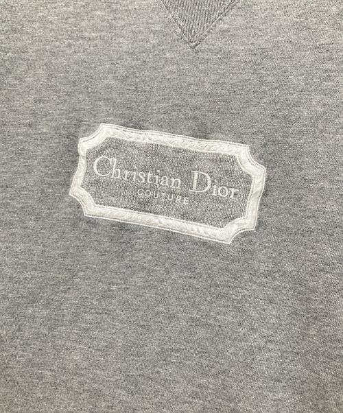 DIOR HOMME（ディオール オム）DIOR HOMME (ディオール オム) ロゴエンブロイダリー 半袖Tシャツ　243J685B0554 グレー サイズ:Sの古着・服飾アイテム