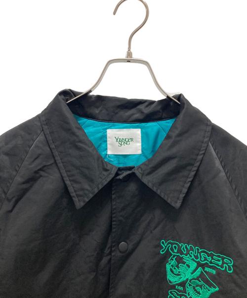 YOUNGER SONG（ヤンガーソング）YOUNGER SONG (ヤンガーソング) コーチジャケット/Two face logo coach jacket ブラック サイズ:Lの古着・服飾アイテム