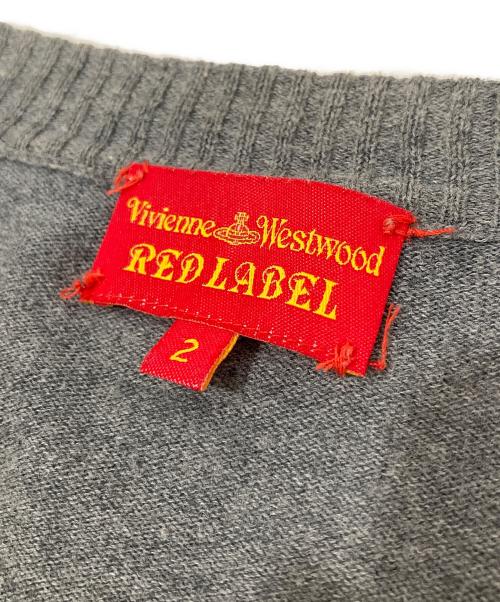 Vivienne Westwood RED LABEL（ヴィヴィアンウエストウッドレッドレーベル）Vivienne Westwood RED LABEL (ヴィヴィアンウエストウッドレッドレーベル) オーブプリントロングカーディガン グレー サイズ:2の古着・服飾アイテム