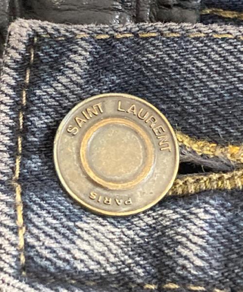 Saint Laurent Paris（サンローランパリ）Saint Laurent Paris (サンローランパリ) オーバーダイド ブリーチ クラッシュ スキニー デニム パンツ　328898 Y693B インディゴ サイズ:30の古着・服飾アイテム