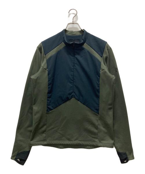 Peak Performance（ピーク・パフォーマンス）Peak Performance (ピーク・パフォーマンス) ハーフジップ テックスウェット カーキ サイズ:Mの古着・服飾アイテム