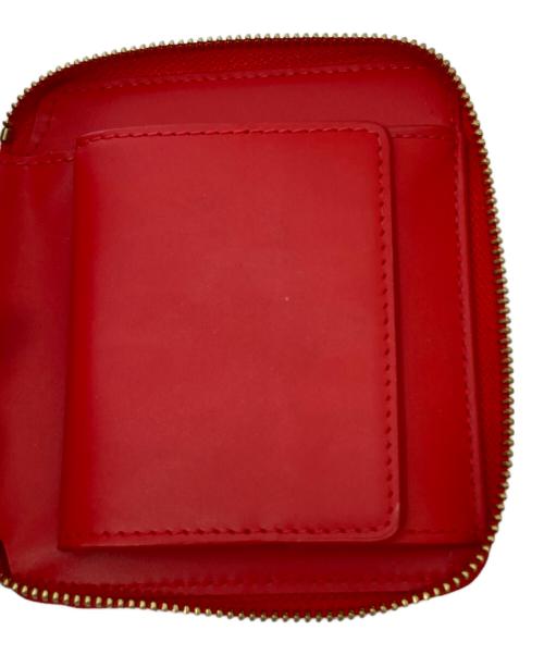 COMME des GARCONS（コムデギャルソン）COMME des GARCONS (コムデギャルソン) BIG BOW FULL ZIP AROUND WALLET（ビッグボウ フルジップアラウンドウォレット）　SA2100BB レッドの古着・服飾アイテム