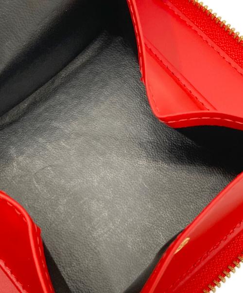 COMME des GARCONS（コムデギャルソン）COMME des GARCONS (コムデギャルソン) BIG BOW FULL ZIP AROUND WALLET（ビッグボウ フルジップアラウンドウォレット）　SA2100BB レッドの古着・服飾アイテム