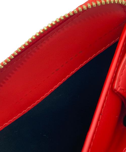 COMME des GARCONS（コムデギャルソン）COMME des GARCONS (コムデギャルソン) BIG BOW FULL ZIP AROUND WALLET（ビッグボウ フルジップアラウンドウォレット）　SA2100BB レッドの古着・服飾アイテム
