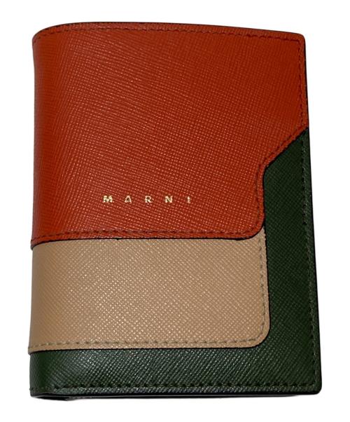 MARNI（マルニ）MARNI (マルニ) 2つ折り財布　PFMOQ14U13 ブラウンの古着・服飾アイテム