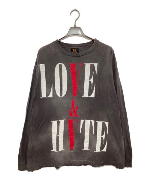 SAINT MICHAEL（セントマイケル）SAINT MICHAEL (セントマイケル) VLONE (ヴィーロン) LS TEE　プリントカットソー SM-S22-0000-068 グレー サイズ:XXLの古着・服飾アイテム