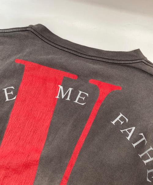 SAINT MICHAEL（セントマイケル）SAINT MICHAEL (セントマイケル) VLONE (ヴィーロン) LS TEE　プリントカットソー SM-S22-0000-068 グレー サイズ:XXLの古着・服飾アイテム