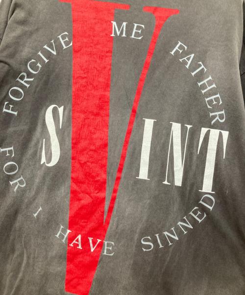 SAINT MICHAEL（セントマイケル）SAINT MICHAEL (セントマイケル) VLONE (ヴィーロン) LS TEE　プリントカットソー SM-S22-0000-068 グレー サイズ:XXLの古着・服飾アイテム