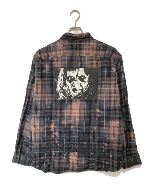SUPREME（シュプリーム）SUPREME (シュプリーム) The Exorcist Flannel Shirt　ザエクソシストフランネルシャツ グレー サイズ:Lの古着・服飾アイテム