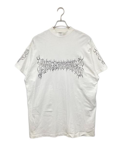 BALENCIAGA（バレンシアガ）BALENCIAGA (バレンシアガ) 24SS Darkwave T-Shirt（ダークウェーブ Tシャツ）　739028 TPVN5 ホワイト サイズ:Lの古着・服飾アイテム
