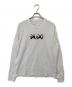 sacai（サカイ）の古着「Flock Print Long Sleeve T-Shirt フロッキープリントロングスリーブTシャツ　	21-0287S」｜ホワイト