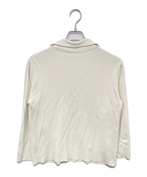 GUCCI（グッチ）GUCCI (グッチ) ラッフルカラーブラウス アイボリー サイズ:Mの古着・服飾アイテム
