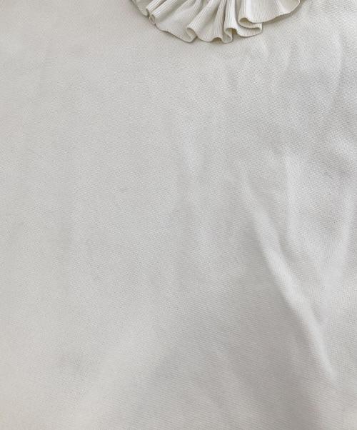 GUCCI（グッチ）GUCCI (グッチ) ラッフルカラーブラウス アイボリー サイズ:Mの古着・服飾アイテム