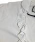 中古・古着 GUCCI (グッチ) ラッフルカラーブラウス アイボリー サイズ:M：9000円