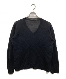 DEUXIEME CLASSE（ドゥーズィエム クラス）の古着「Fascinating KNIT　ファサネイティンニット　25080520704010」｜ブラック
