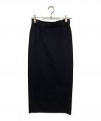 L'appartementアパルトモン）の古着「Knit Skirt　ニットスカート　23060560204410」｜ブラック