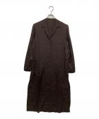 DEUXIEME CLASSEドゥーズィエム クラス）の古着「SILK SATIN ロング ワンピース　シルクサテン　25040500404010」｜ブラウン