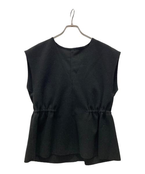 NOLLEY'S（ノーリーズ）NOLLEY'S (ノーリーズ) ウォッシャブルダブルジャージベスト ブラック サイズ:38の古着・服飾アイテム
