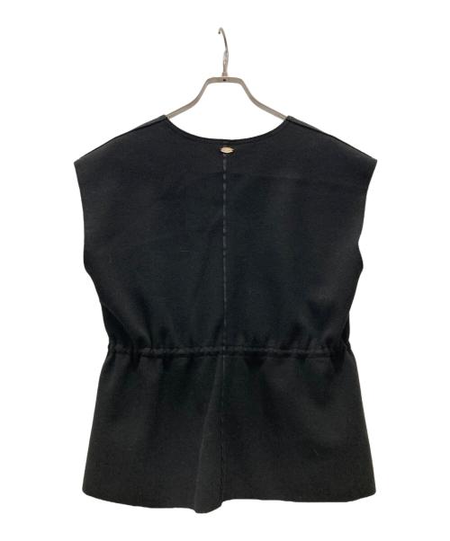 NOLLEY'S（ノーリーズ）NOLLEY'S (ノーリーズ) ウォッシャブルダブルジャージベスト ブラック サイズ:38の古着・服飾アイテム