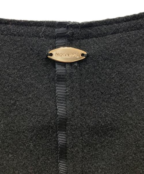 NOLLEY'S（ノーリーズ）NOLLEY'S (ノーリーズ) ウォッシャブルダブルジャージベスト ブラック サイズ:38の古着・服飾アイテム