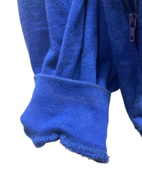 CAHLUMN（カウラム）CAHLUMN (カウラム) 天竺ハーフジップフーディ ブルー サイズ:Lの古着・服飾アイテム