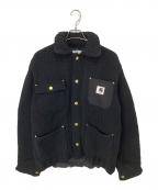 sacai×Carhartt WIPサカイ×カーハート ワーク イン プログレス）の古着「Knit Jacket Michigan　ニットジャケットミシガン　23AW」｜ブラック