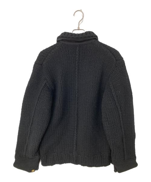 sacai（サカイ）sacai (サカイ) Carhartt WIP (カーハート ワーク イン プログレス) Knit Jacket Michigan　ニットジャケットミシガン　23AW ブラック サイズ:2の古着・服飾アイテム