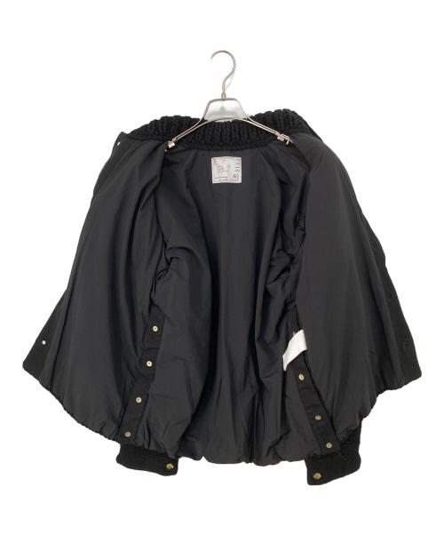 sacai（サカイ）sacai (サカイ) Carhartt WIP (カーハート ワーク イン プログレス) Knit Jacket Michigan　ニットジャケットミシガン　23AW ブラック サイズ:2の古着・服飾アイテム