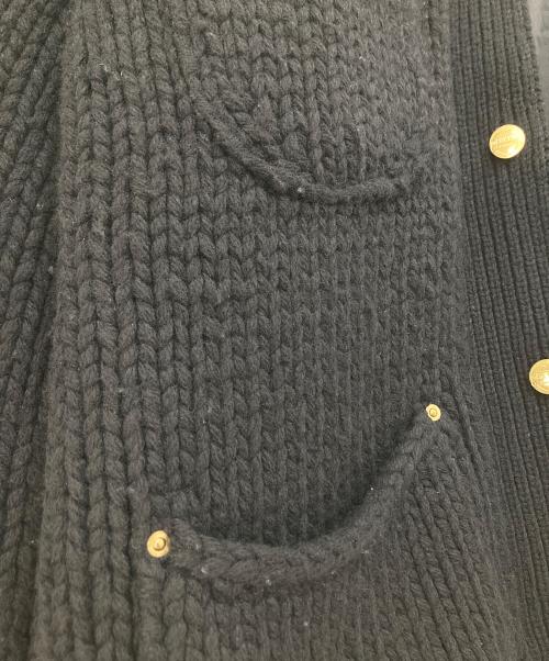 sacai（サカイ）sacai (サカイ) Carhartt WIP (カーハート ワーク イン プログレス) Knit Jacket Michigan　ニットジャケットミシガン　23AW ブラック サイズ:2の古着・服飾アイテム
