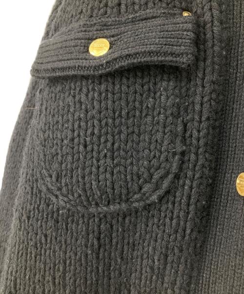 sacai（サカイ）sacai (サカイ) Carhartt WIP (カーハート ワーク イン プログレス) Knit Jacket Michigan　ニットジャケットミシガン　23AW ブラック サイズ:2の古着・服飾アイテム