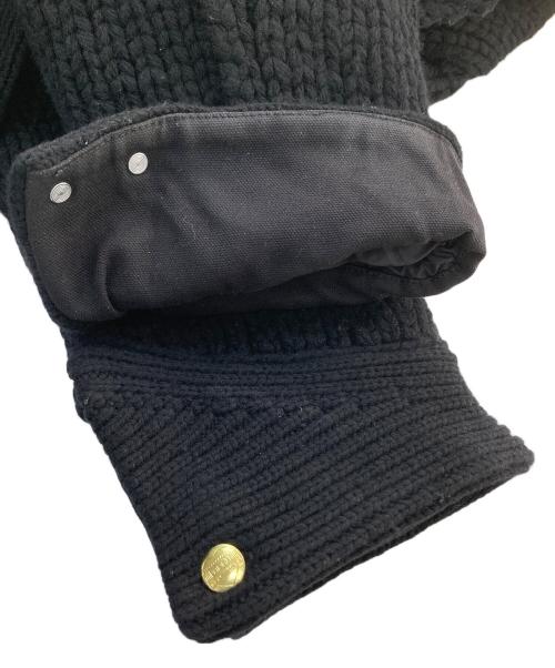 sacai（サカイ）sacai (サカイ) Carhartt WIP (カーハート ワーク イン プログレス) Knit Jacket Michigan　ニットジャケットミシガン　23AW ブラック サイズ:2の古着・服飾アイテム