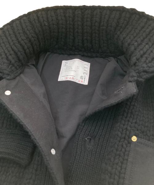 sacai（サカイ）sacai (サカイ) Carhartt WIP (カーハート ワーク イン プログレス) Knit Jacket Michigan　ニットジャケットミシガン　23AW ブラック サイズ:2の古着・服飾アイテム