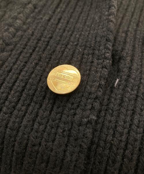 sacai（サカイ）sacai (サカイ) Carhartt WIP (カーハート ワーク イン プログレス) Knit Jacket Michigan　ニットジャケットミシガン　23AW ブラック サイズ:2の古着・服飾アイテム