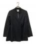 Mame Kurogouchi（マメクロゴウチ）の古着「BLACK WOOL GABARDINE JACKET」｜ブラック